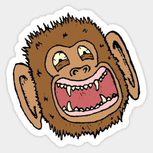 Monkeying Around Sticker